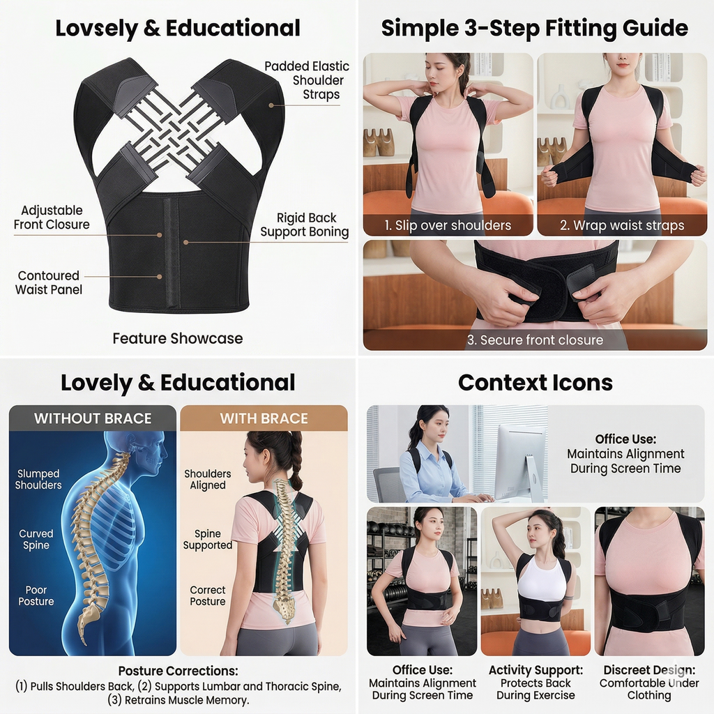 The 3D Sculpt Ergonomic Posture Corrector